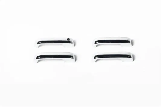 401062 – PUTCO Exterior Door Handle Cover, Chrome Plated ABS Plastic With Driver Side Keyhole With Covers For 4 Doors